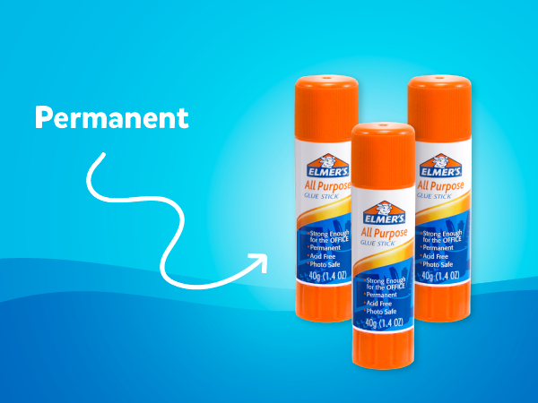 Elmer's All Purpose School Glue Sticks, Acid-Free and Washable, Clear, 7 Grams, 30 Count - Craft Projects, Poster, Classroom Supplies, #1 Teacher Brand