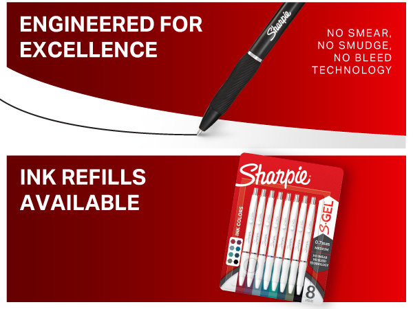 Sharpie S-Gel Pens, Medium Point (0.7mm), Black Gel Ink, 36 Count - Writing, Note-Taking, Office Supplies, No Smear, No Bleed