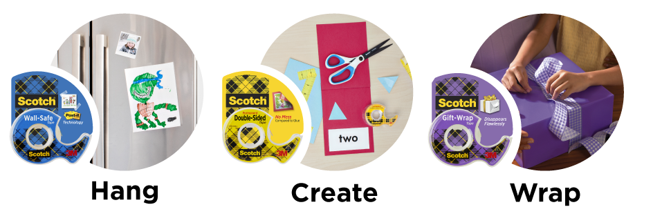 Scotch Magic Tape, Invisible, 6 Rolls