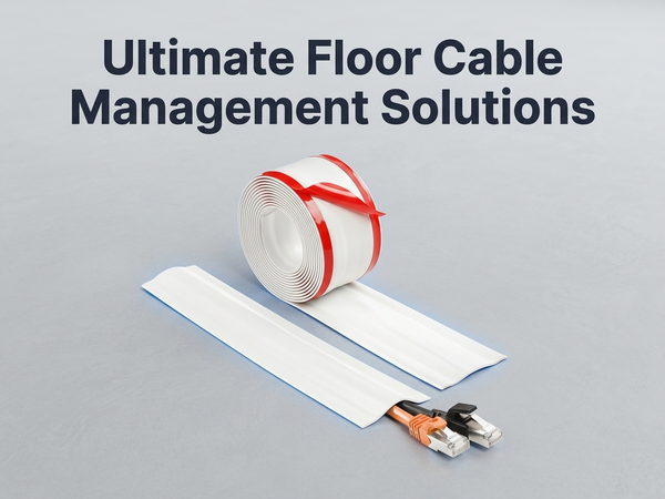 Serplex® 9.8FT/3M PVC Floor Cable Cover Wire Concealer, Self-Adhesive