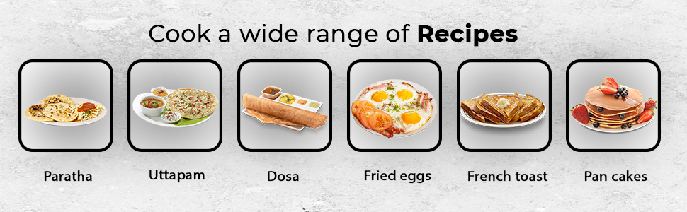 CELLO Aluminium Non-Stick Induction Base Dosa Tawa with Detachable Bakelite Handle 28 CM Black | Heavy Base, PFOA Free & Dishwasher Safe, Gas Stove & Induction Compatible | Perfect For Roti Dosa Chila