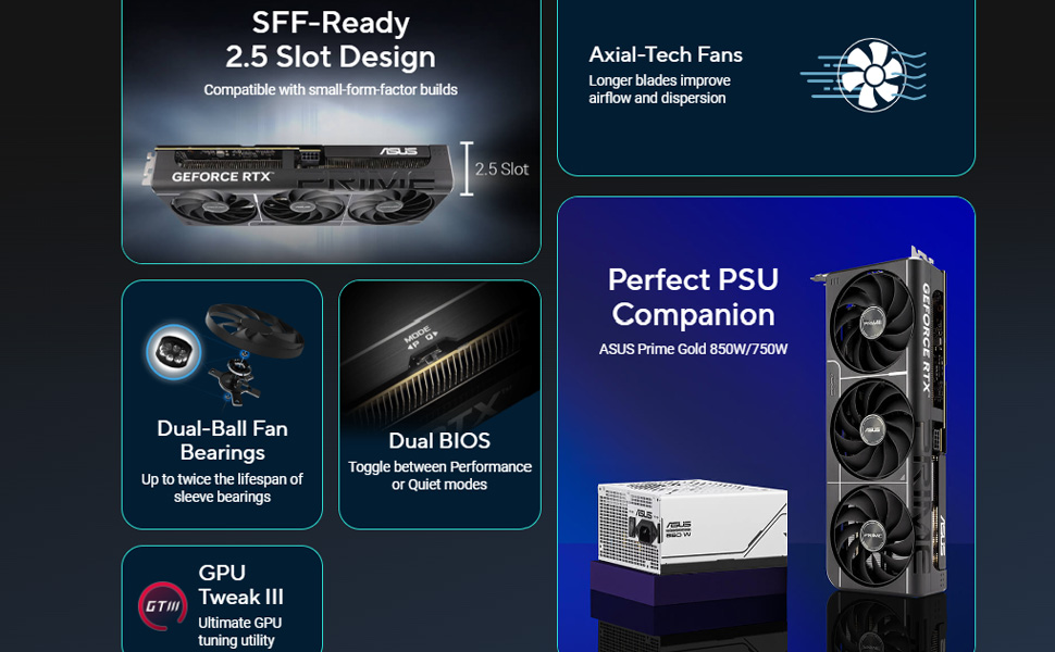 ASUS Prime GeForce RTX 5060 Ti 16GB GDDR7 OC Edition Gaming Graphics Card