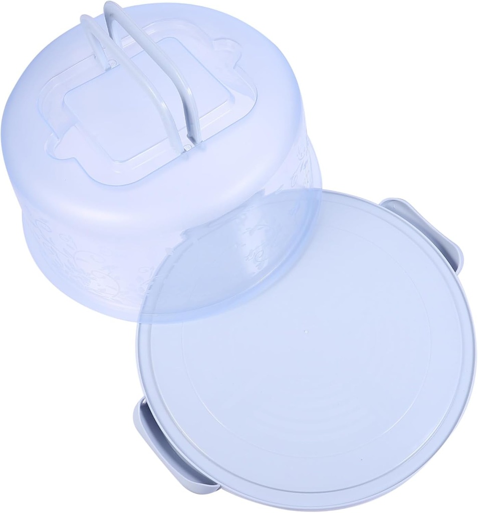 Single Cake Packing Box Bakery Cake Storage Containers Airtight Round Cake Container Locking Latch
