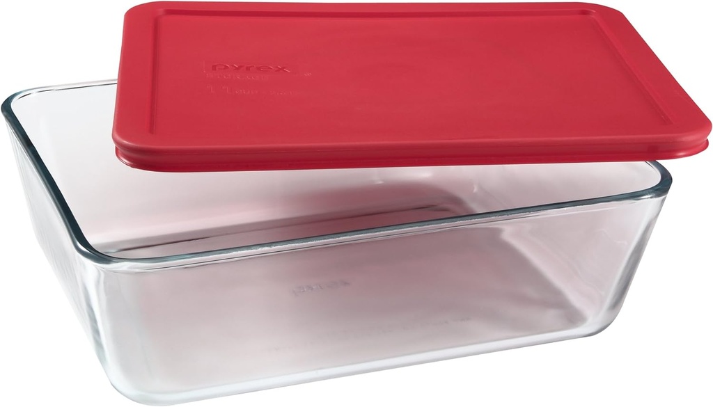Pyrex Simply Store 11-Cup Rectangular Glass Food Storage Dish