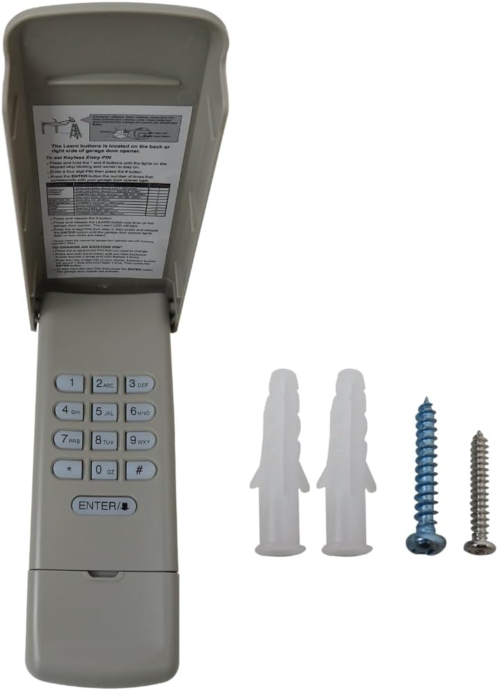 Garage Door Opener Keypad Compatible for Stanley Multi Code 10 Code switch 310MHz