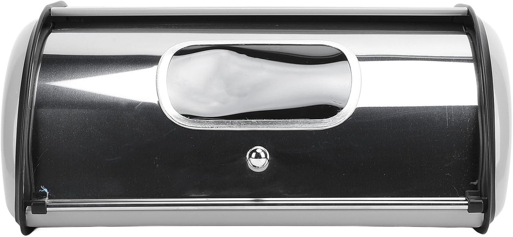 Countertop Bread Box, Mirrored Iron Bread Storage Holder Keeper Container Bin with Window for Kitchen