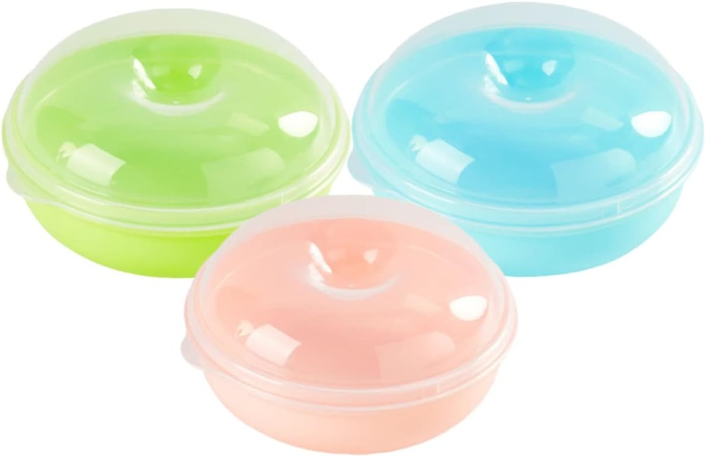 3pcs Airtight Bread Storage Containers for Kitchen Countertop Bread Keeper Box Lid Boxes Edges