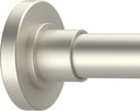 Brushed Nickel Shower Curtain Rods - 31-80 Inch Spring Tension Shower Rods for Bathroom, Adjustable, No Drilling, No Rust, Stainless Steel