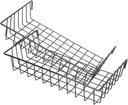 2pcs Iron Grid Wall Basket Set Hanging Storage Baskets for Peg Board Organization Multi-Functional for Kitchen Bathroom and Craft Rooms