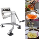 Multi Functional Hand Crank Vegetable Cutter, Grater Food Processors with 5 Stainless Steel Blade for Kitchen