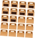 20 Pcs Dessert Packaging Boxes Paper Cupcake Containers Baking Muffin Boxes