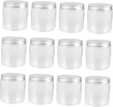VOSAREA 12pcs Kitchen Storage Containers Plastic Jar Lid Food Storage Canister