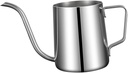 Professional Hand Brewing Tea Pot Long Spout Portable Drip Kettle in Silver 250ml Multi-functional Kettle