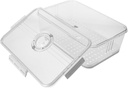IMIKEYA Bread Storage Box Timer Bread Box for Fridge Storage Containers Time Recording Bread Bins