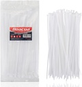12 Inch Zip Cable Ties (100 Pieces), Self-Locking Premium Nylon Cable Wire Ties,Heavy Duty White, for Indoor and Outdoor by Boacua