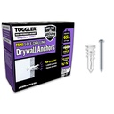 TOGGLER SnapSkru SPM Mini Self-Drilling Drywall Anchor with Screws, Glass-Filled Nylon, Made in US, for #6 to #8 Fastener Sizes (Pack of 50)