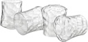 Aspen Creative 23530-63-4, Clear Hammered Glass Shade for Lighting Fixture/Vanity Light/Wall Light/Pendant, Size: 4-1/2" D x 5-3/8" H, 4 Pack
