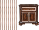 20 PCS Unfinished 3D Decorative Wood Trim, 15.7 Inch Long Cuttable Beech Wood Carved Frame Decoration Trim for DIY Craft, Furniture Door Mirror Cabinet Dresser Border Molding (Pearl Pattern)