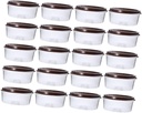 Plastic Cake Boxes 20pcs Large 8 Inch Muffin Holders Cupcake Cases Lids for Parties