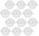 PRETYZOOM 100pcs Individual Cupcake Boxes Lids Dessert Cups Cake Storage Container Cupcake Container Lid for Mousse Boxes Cover
