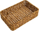 TIDTALEO Household Cutlery Organizer Woven Plastic Basket for Kitchen Storage Compact Utensil Accessory Deep and Convenient Design