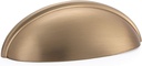 HARPOON Bin Cup Drawer Handle Cabinet Hardware Drawer Pulls 3 Inch 76mm 10 Pack Champagne Gold
