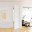 24 x 80 Solid Core Slab Doors, Interior French Door Slab, Soild Core & Pre-Finished Single Panel as Bedroom Pantry Laundry Closet Door Panel, No Assembly Required, White Interior Doors