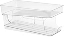 Cabilock Pet Material Can Organizer Double Layer Soda Can Holder Fridge Accessory Household Soda Holder