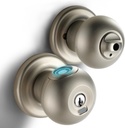 Smart Door Lock, Fingerprint Door Knob with Lock, Autolock Biometric Door Lock, Keyless Thumbprint Entry Door Lock for Bedrooms, Hotels, Apartments, Offices and Garages