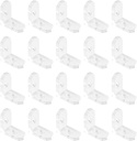 L Brackets Transparent 20Pcs Clear Acrylic Corner Bracket 90 Degree Support Shelf Corner Brace Right Angle Bracket