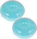 2pcs Bread Box Bread Storage Container Lid Countertop Storage Portable for Home Travel