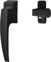 Ideal Security Model 1994 VP Pull Handle Set for Storm and Screen Doors, Fits 1 to 2-1/8 inches Thick Doors, Matte Black