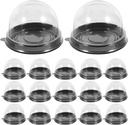 50pcs Moon Cake Boxes Single Cupcake Boxes Lid Mini Mochi Containers for Desserts
