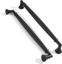 10 Pack 8 Inch Hole Center Matte Black Cabinet pulls Solid Heavy Duty Cabinet Pull Cabinet Handles Kitchen Cabinet Hardware Vanity Handles Bathroom Cabinet pulls