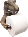 Needzo Dinosaur Toilet Paper Holder Wall Mount, Novelty T Rex Bathroom Accessory, 7x7x5 Inches