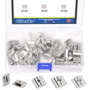 Glarks 75pcs M3/M4/M5 30 Series T-Slot Nut Kit, Carbon Steel T Slot Sliding Nuts, Metric Thread Slide in T-Nut, Hammer Head T Nut, European Standard Slide Nuts for 3030 Aluminum Profile
