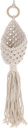 Yardwe Bohemia Style Macrame Hanging Fruit Basket Multi-function Decorative Storage for Kitchen for Fruits Vegetables Wall-mounted Organizer Charming Home
