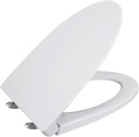 WinZo UF023 Elongated Toilet Seat UF Soft Closing Top Installation Seat Cover Replacement For WZ5023 Water Closet,White