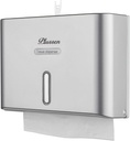 Paper Towel Dispenser Wall Mount, Adhesive No Drilling Multifold Trifold C Fold Commercial Hand Towel Dispenser,Silver