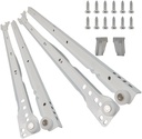 20 Inch Euro Slides, Pack of 2, for Face-Frame and Frameless Cabinets. 75lbs Capacity Cold Rolled Steel, Powder Coated. Choose Length by Drawer Box and not Cabinet Depth. Includes Brackets & Screws