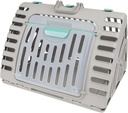 SportPet Designs Foldable Travel Cat Carrier - Front Door Plastic Collapsible Carrier Collection, Waterproof Bed