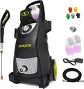 Sun Joe Electric Pressure Power Washer, Heavy-Duty 2500 Max PSI (2030 PSI PWMA Rated), Cleaning Machine for Patios, Decks, & Sidewalks, Safety First GFCI Power Cord, w/Dual Soap Tanks, SPX3000