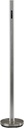 Adesso Wall Washer Floor Lamp – 48.5" Brushed Steel Uplight with Integrated LED, 6 Brightness Levels and Color Settings, Touch Control, Energy Efficient Modern Home Decor
