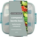 Kitchen Spaces Compact Bento Box, Lunch Storage, Easy Meal on the Go