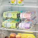 Soda Can Organizer 2 Pack, Automatic Rolling Can Organizers for Refrigerator - Wide+Slim 2 Size Can Dispenser for Fridge & Pantry Storage - Space Saving Kitchen & Beverage Organizer