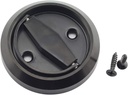 Tegg Cabinet Wardrobe Door Knobs Fireproof Disk Ring Handle Recessed Pull Handle Black
