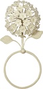 Creamy Gold Hydrangea Floral Towel Ring