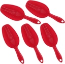 5pcs Versatile Plastic Grain Shovel for Kitchen Snack Jar Candy Jar Ice Popcorn Snack Spoon Easy Cleaning