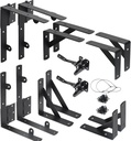 2 Sets Gate Kit Gate Corner Brace Bracket Heavy Duty Anti Sag Gate Frame Kit