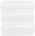 3Pcs Airtight Bread Box Set Bread Storage Container Sturdy Kitchen Organizer Leakproof Design for Fresh and Condiments for Home Use